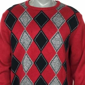 Geoffrey Beene Argyle Crewneck sweater
